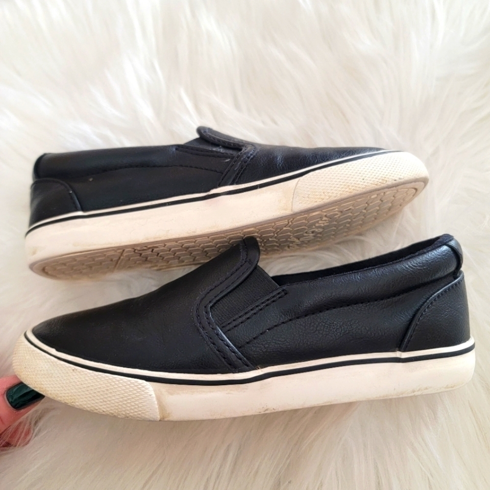 2/$$20 Cat and Jack Black Slip-on Sneakers 13